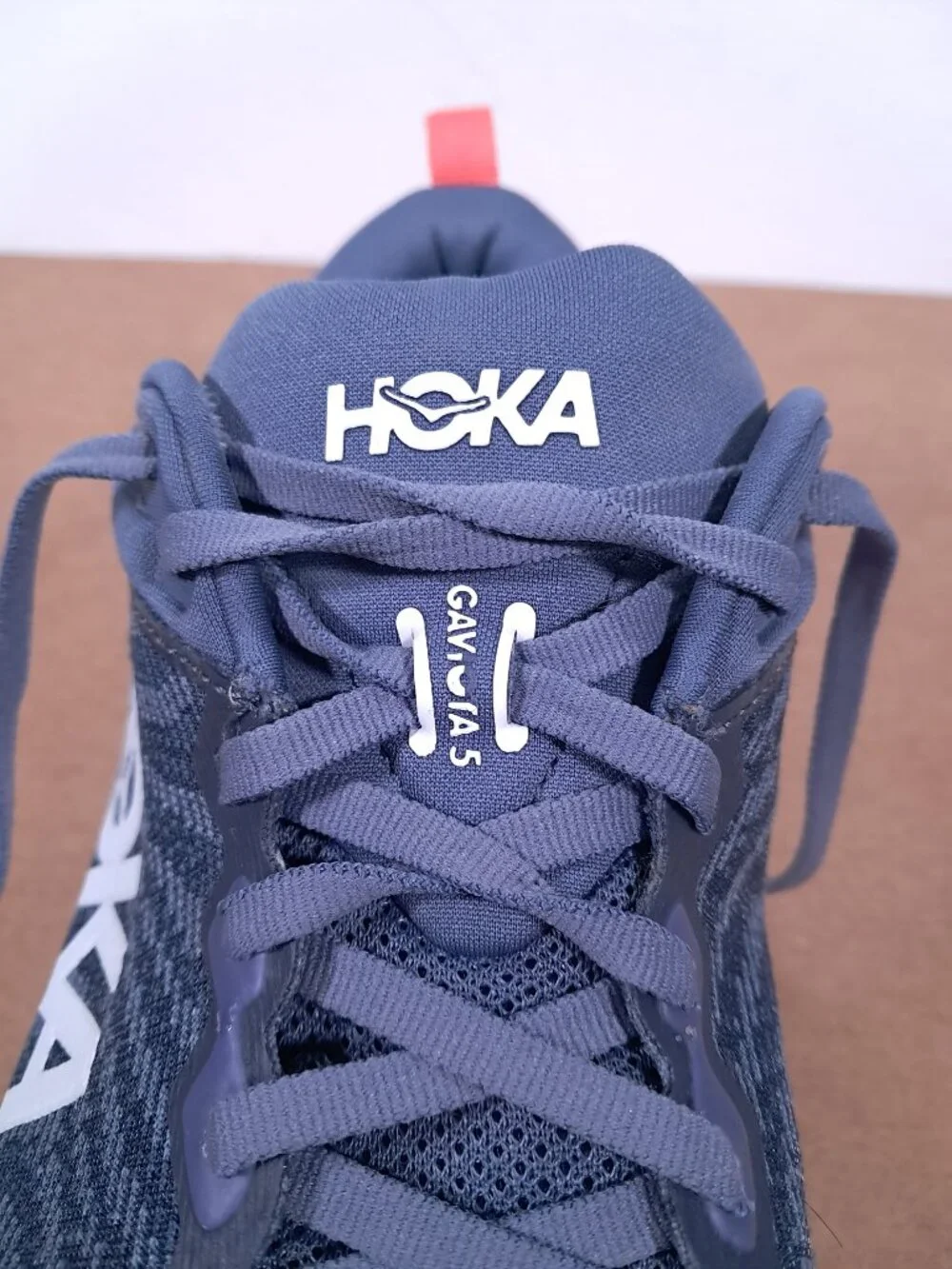 Hoka Gaviota 5 Shoes Women 9.5 B Anchor / Grapefruit Athletic Running Sneakers - Picture 16 of 16